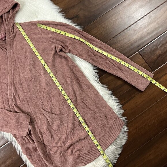 Barefoot Dreams Size Small CozyChic Ultra Lite Seashore Hooded Cardigan Sweater - Picture 4 of 10